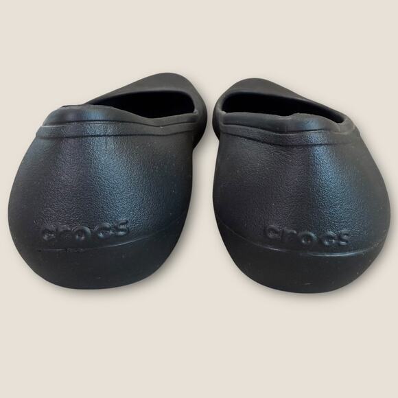 Crocs Womens Black Brooklyn Flat Ballet Shoes Size 8 Slip On Comfort Round Toe - Picture 4 of 10